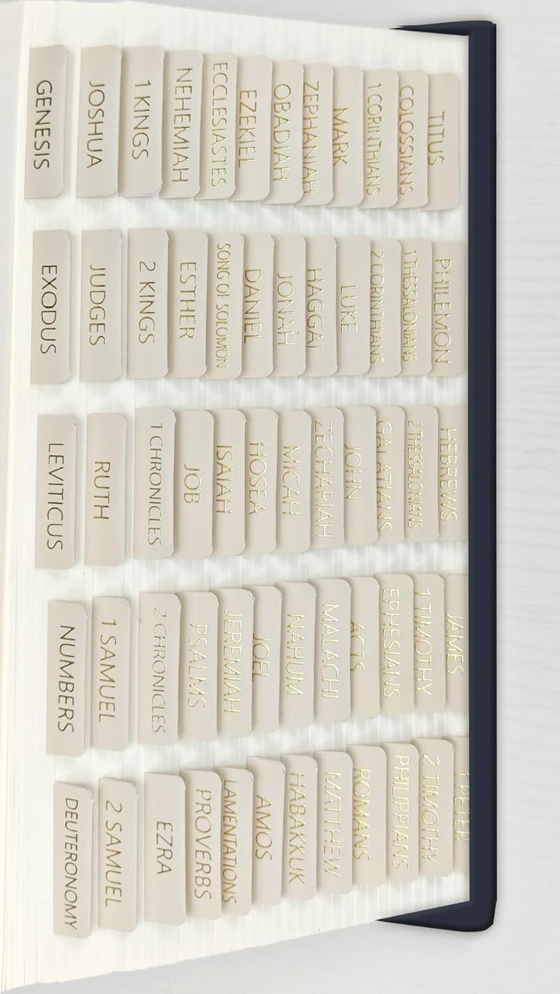 Nayuoly Laminated Bible Tabs for Women and Men,Bible Study Tabs,Bible Study Journaling Supplies,Bible Book Index Tabs - Image 4